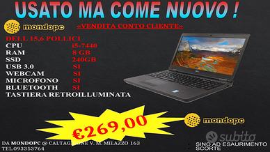 Notebook RIGENERATO i5 7GEN 15.6" DELL