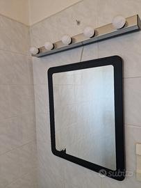 Specchio Ikea da bagno bordo nero