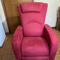 Poltrona Relax modello MARY con carrello ruote
