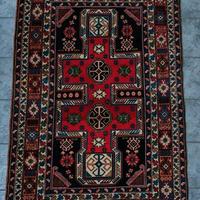 Tappeto antico Shirvan caucasico fatto a mano.