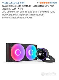 dissipatore CPU AIO 280mm liquido 