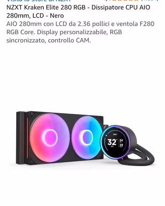 dissipatore CPU AIO 280mm liquido 