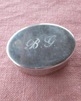 Portapillole Vintage Argento 800 Galbiati Milano 