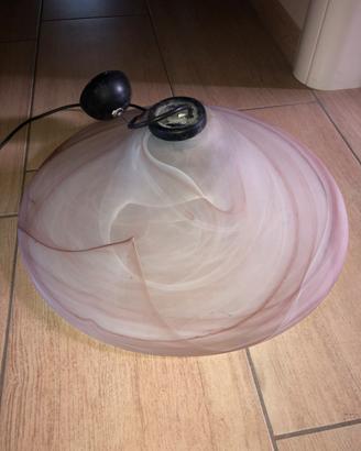 Lampadario vintage in vetro di murano