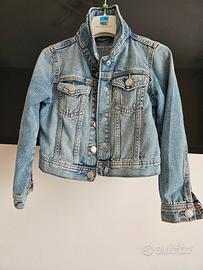 Giacca denim jeans bambina 5-6 anni