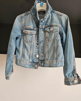 Giacca denim jeans bambina 5-6 anni