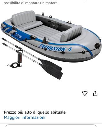 gommone con motore elettrico