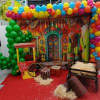 Scenografia con carretto pop corn