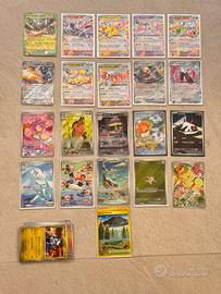 Lotto carte set scintille folgoranti con EX + ART