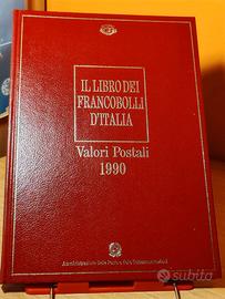 Libro dei Francobolli d'Italia valori postali 1990