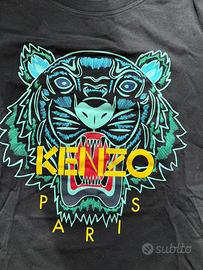 T SHIRT KENZO DONNA CON LOGO AZZURRO