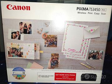 STAMPANTE CANON PIXMA TS 3450 WIFI NERA Nuova Imb.