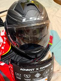 casco ls2 taglia l in fibra di carbonio 