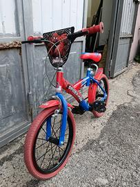Bicicletta Spiderman 16  bambini 3-5 anni