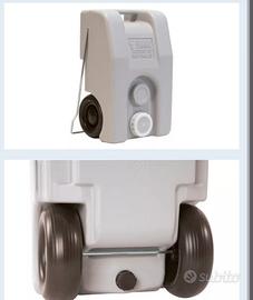 roll tank acque grigie e nere con tubo di raccordo