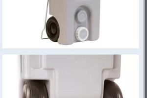 roll tank acque grigie e nere con tubo di raccordo