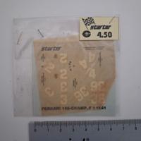 decal ad acqua modellino 1/43 ferrari 156 f1 1961