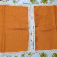 2 Copri cuscini Vintage Anni 70/80 Color Arancio C
