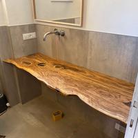 MENSOLE LAVABO IN LEGNO DI ULIVO 