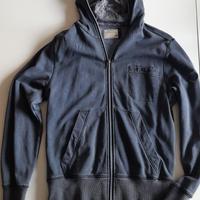 Felpa con cappuccio Marca Gas usata blu taglia M