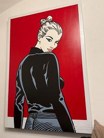 QUADRI FATTI A MANO OPERA UNICA EVA E DIABOLIK