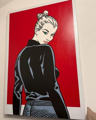 QUADRI FATTI A MANO OPERA UNICA EVA E DIABOLIK