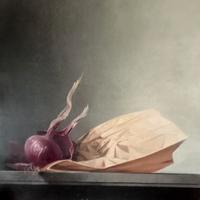 Cancogni Agostino olio su tavola 50 x 50 