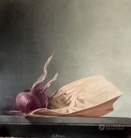 Cancogni Agostino olio su tavola 50 x 50 