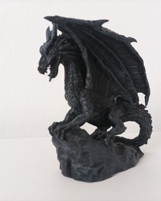 Statuetta Drago Nero MystiCalls 