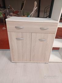 SCARPIERA MOBILETTO 2 ANTE+CASSETTO