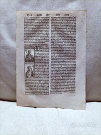 Foglio INCUNABOLO 1493 – Cronaca di Norimberga
