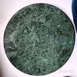vassoio girevole marmo verde alpi