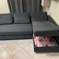 Divano letto 3 posti con chaise longue