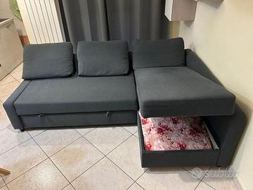 Divano letto 3 posti con chaise longue
