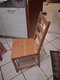 sedie in legno ikea