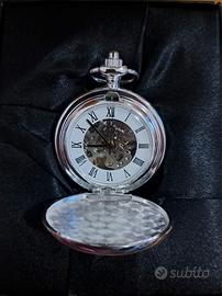 orologio da tasca nuovo con movimento meccanico 