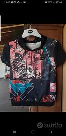 t shirt cappuccio multicolore