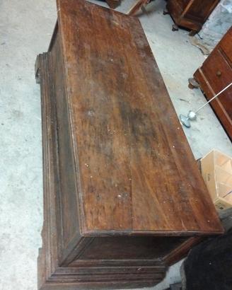cassapanca legno massello noce
