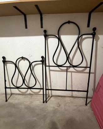 Letto ferro battuto del 1800