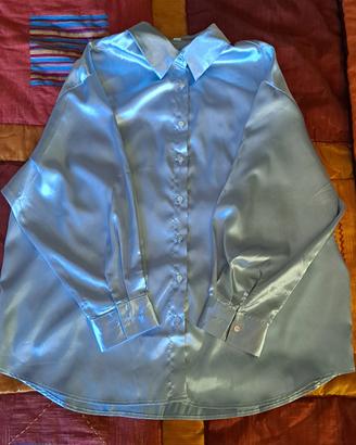 Camicia da donna argentata Shein