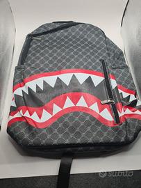 Zaino Shark Bocca Squalo borsa borsone Leggero
