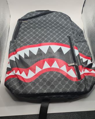 Zaino Shark Bocca Squalo borsa borsone Leggero