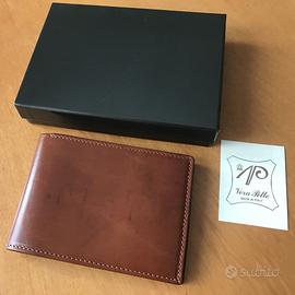 PORTAFOGLIO PELLE 100% UGO PASI ARTIGIANALE NUOVO