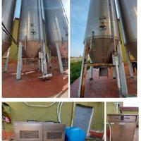 Fermentino in acciaio inox, capacità 800 HL