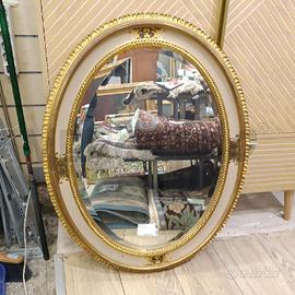 SPECCHIO OVALE DORATO