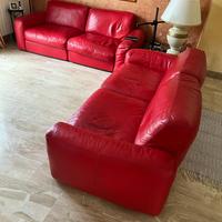 Divani Chateau d’Ax in pelle rossa - Milano