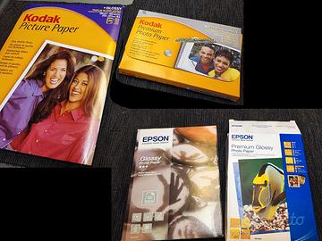 carta fotografica Kodak + Epson originali nuove