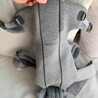 BabyBjörn Marsupio Mini Jersey 3D, Grigio chiaro