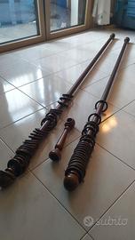 BASTONI TENDE in noce