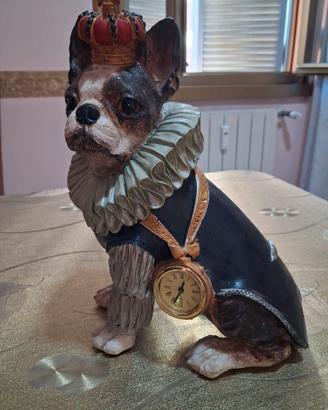 Statuetta cane in resina